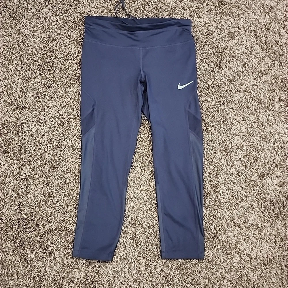 Nike Womens Dri-fit Running Capri Leggings Size S